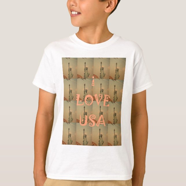 Camiseta Amo a Estados Unidos (Anverso)