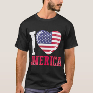 Camiseta Amo a Estados Unidos Amo a América