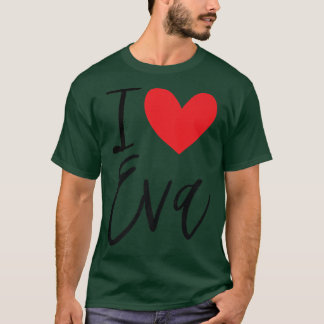 Camiseta Amo A Eva Nombre A La Chica Personalizada Mujer Bf