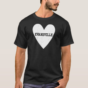 Camiseta Amo A Evansville, Turista Indiana En Viaje