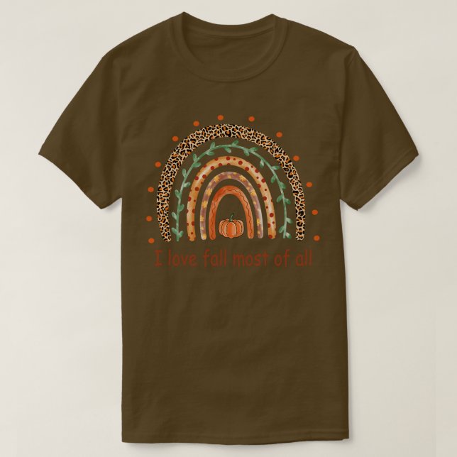 Camiseta Amo A Fall La Mayoría De Las (Diseño del anverso)
