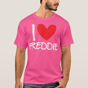 Camiseta Amo a Freddie Nombre Hombres Personalizados Guy BF