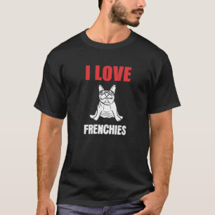 Camiseta Amo a Frenchies cuidador de animales y