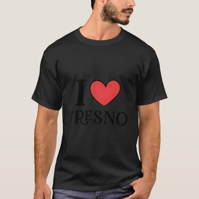 Camiseta Amo a Fresno California (Anverso)