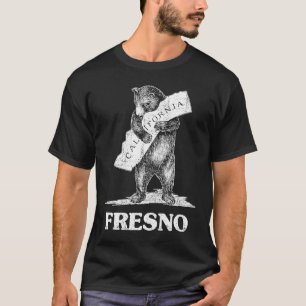 Camiseta Amo a Fresno California Bear Hugging California