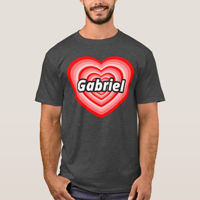 Camiseta Amo a Gabriel (Anverso)