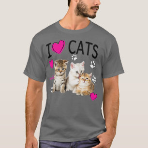 Camiseta Amo a Gatos Gatos Gato Amo Gatitos