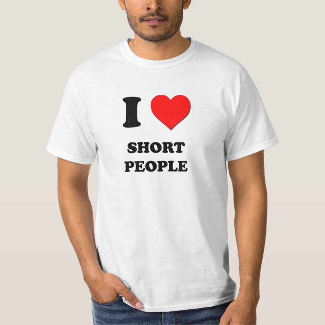 Camiseta Amo a gente corta (Anverso)