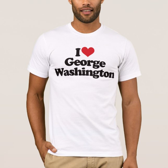 Camiseta Amo a George Washington (Anverso)
