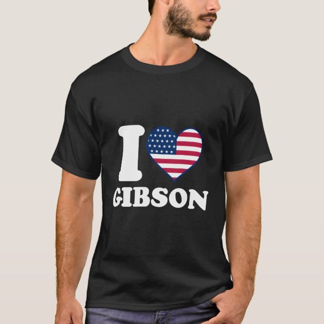 Camiseta Amo A Gibson I He Gibson (Anverso)
