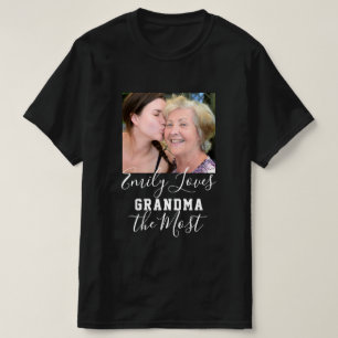 Camiseta AMO A GRANDMA LA foto más Personalizado del Día de