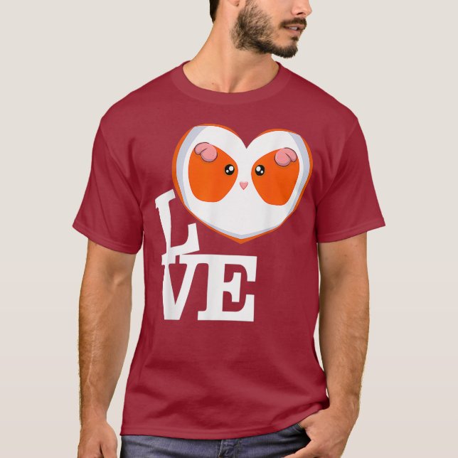 Camiseta Amo a hamster (Anverso)