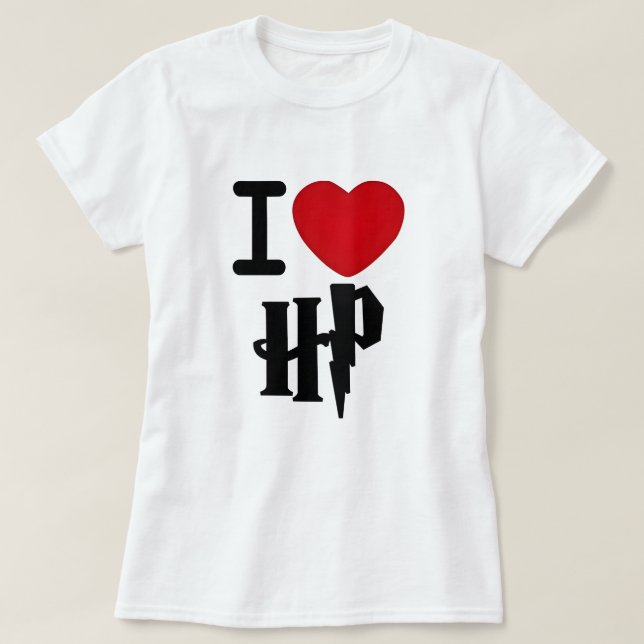 Camiseta Amo a Harry Potter - Amantes de Harry Potter (Diseño del anverso)