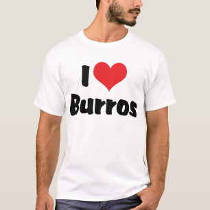 Camiseta Amo a Heart Burros