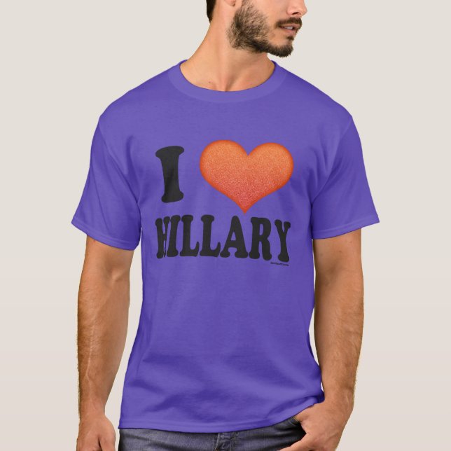 Camiseta Amo a Hillary (Anverso)