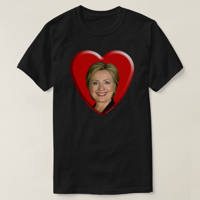 Camiseta Amo a Hillary (Diseño del anverso)