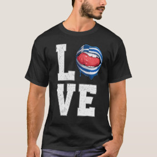 Camiseta Amo a hincha griego de fútbol de bandera de Grecia