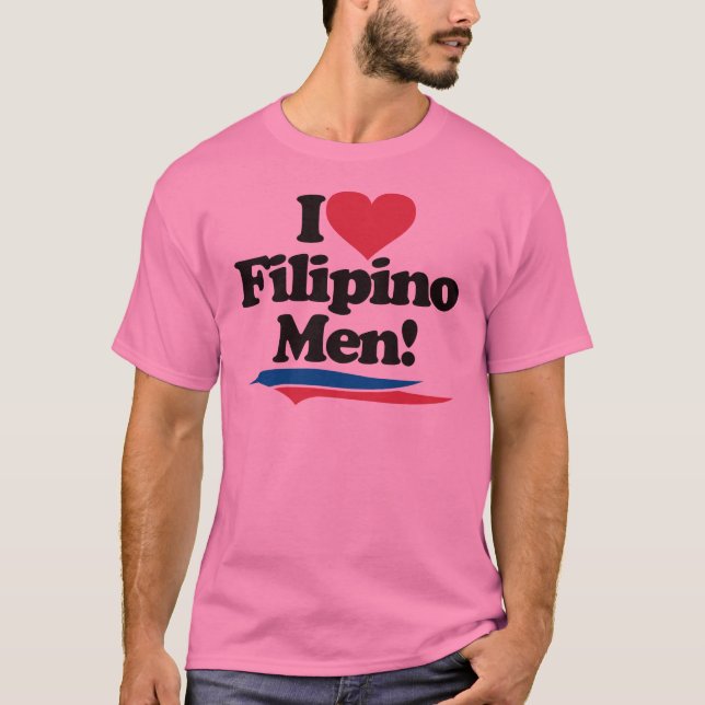 Camiseta Amo a hombres filipinos (Anverso)
