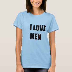 CAMISETA AMO A HOMBRES (ME)