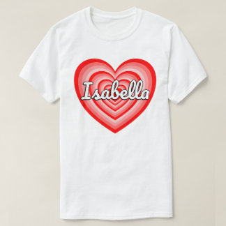 Camiseta Amo a Isabella Corazón Isabella Nombre Isabella Gi