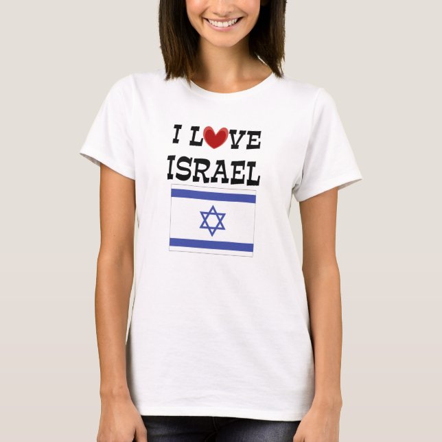 Camiseta Amo a Israel (Anverso)