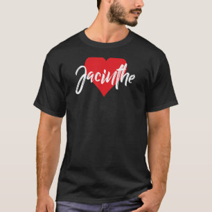 Camiseta Amo A Jacinel Primer Nombre Yo Corazón