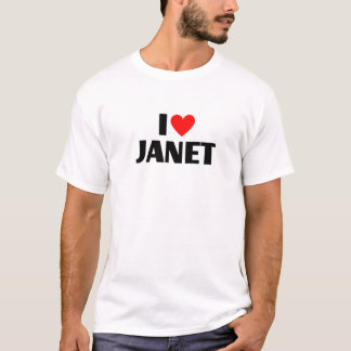 Camiseta Amo a Janet - Corazón Janet