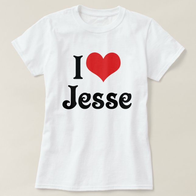 Camiseta Amo a Jesse (Diseño del anverso)