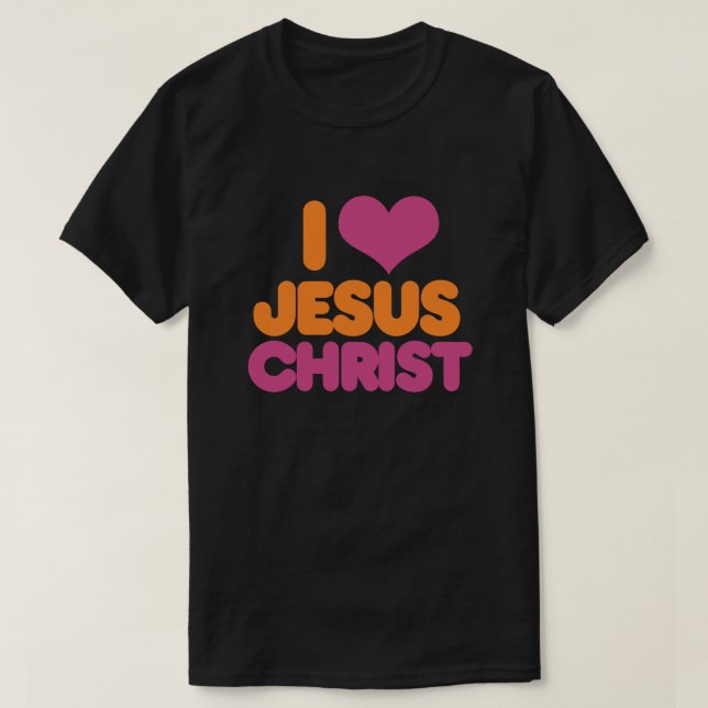 Camiseta Amo a Jesucristo (Diseño del anverso)