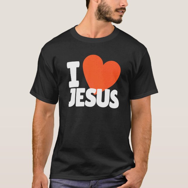 Camiseta Amo a Jesucristo Dios Dios Santo (Anverso)