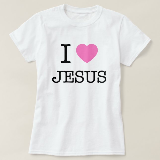 Camiseta Amo a Jesús (Diseño del anverso)