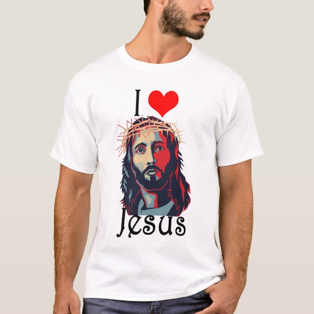 Camiseta Amo a Jesús (Anverso)