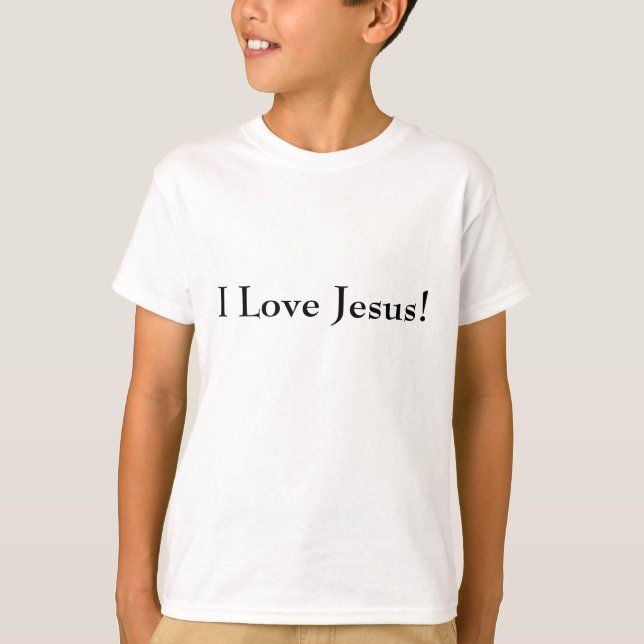 Camiseta ¡Amo A Jesús! (Anverso)