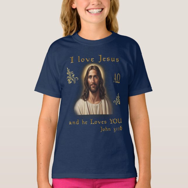 Camiseta Amo a Jesús (Anverso)