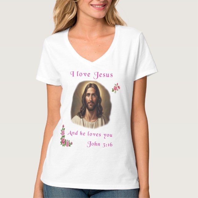 Camiseta Amo a Jesús (Anverso)
