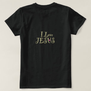 Camiseta Amo a Jesús con Corazón Rosa