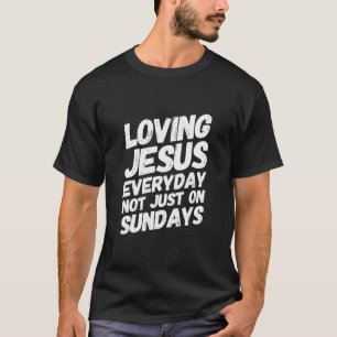 Camiseta Amo a Jesús con mensaje religioso positivo