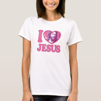 Camiseta amo a jesus - corazón