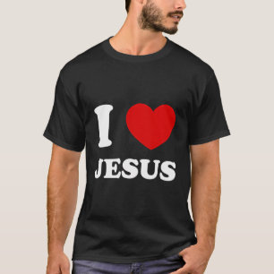 Camiseta Amo a Jesús Corazón Jesús Gracioso Jesús
