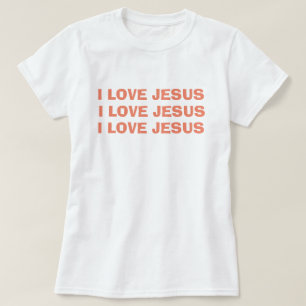 Camiseta Amo a Jesús Cristiano