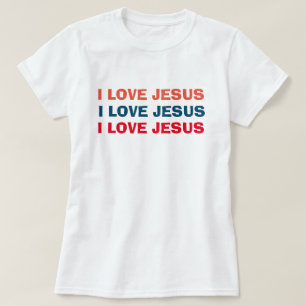 Camiseta Amo a Jesús Cristiano