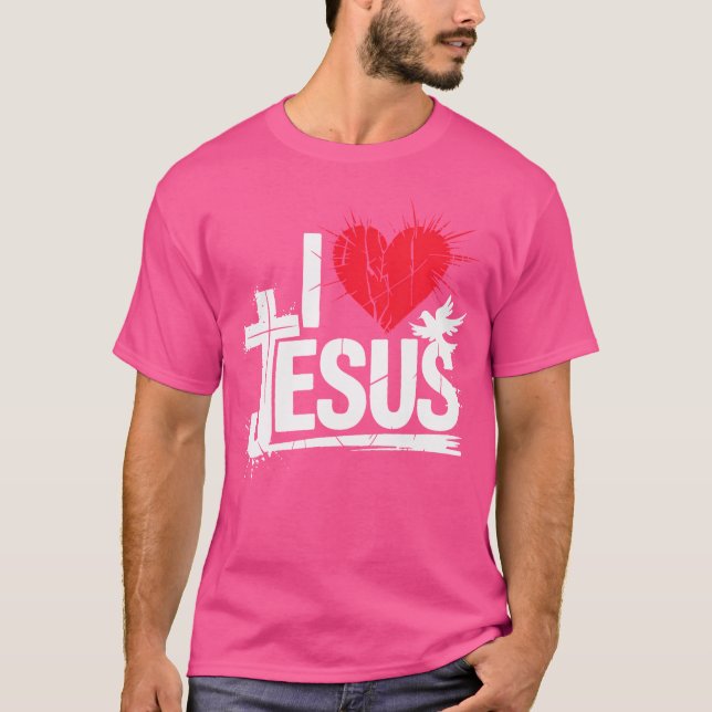 Camiseta Amo a Jesús Cristiano (Anverso)