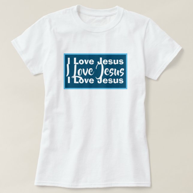 Camiseta Amo a Jesús Cristiano (Diseño del anverso)
