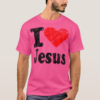 Camiseta Amo a Jesús Cristo Cita Cristiana n Niño