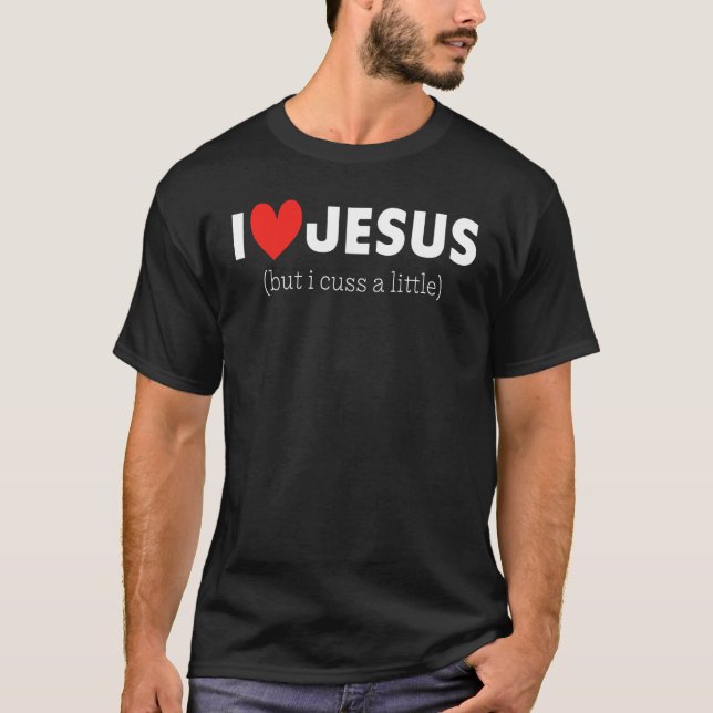 Camiseta Amo a Jesús, pero aguanto un poco (Anverso)