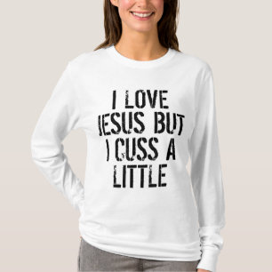 Camiseta Amo A Jesús Pero Me Dejo Un Poco De Diversión Humo