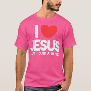 Camiseta Amo A Jesús Pero Me Encojo Un Poco Gracioso Cristi