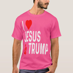 Camiseta Amo a Jesús Trump Divertido Político