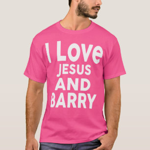 Camiseta Amo A Jesús Y A Barry Name Barry
