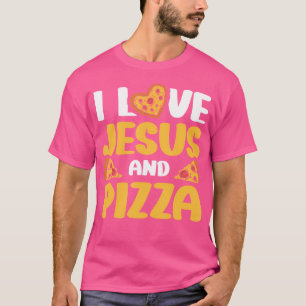 Camiseta Amo A Jesús Y A La Pizza
